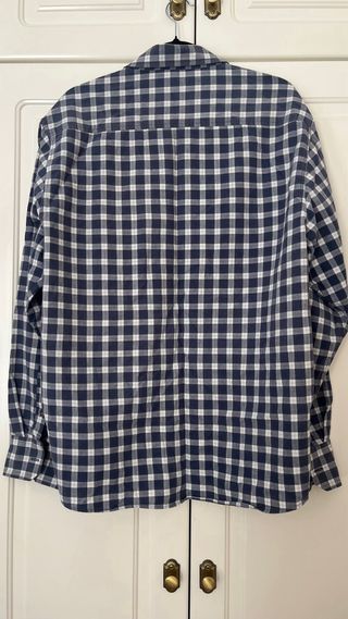 Camisa CAT cuadros azul y blanco Talla XL