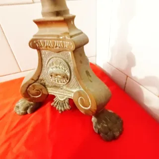 Candelabro Iglesia Bronce Siglo XIX