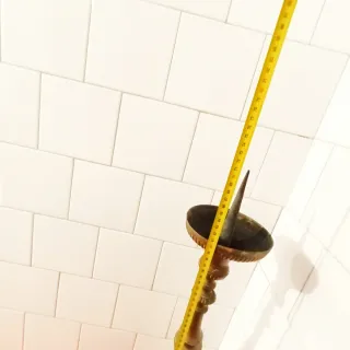 Candelabro Iglesia Bronce Siglo XIX