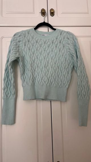 Suéter Zara Turquesa Talla S