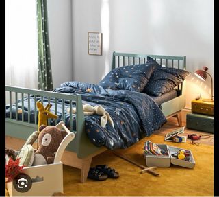 Cómoda infantil 3 cajones madera y cama evolutiva