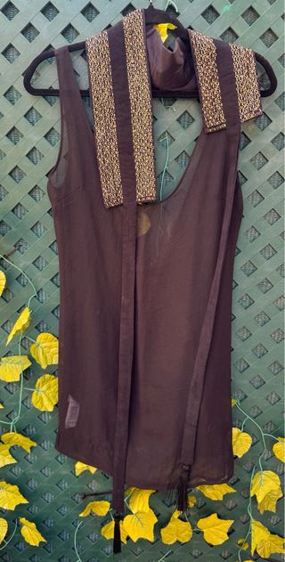 Vestido Mango bordado M