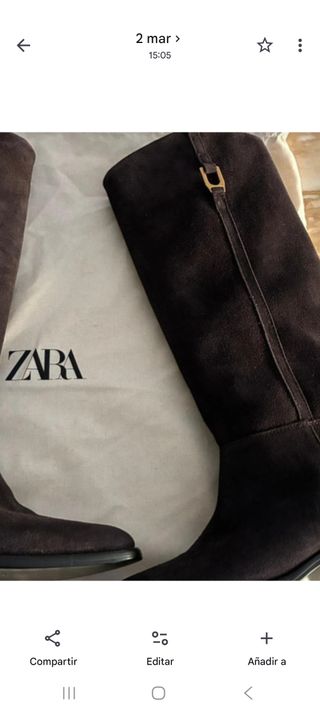 Botas de ante estilo hípica