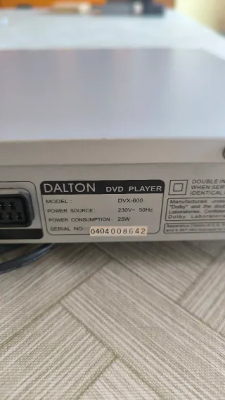 Reproductor DVD Dalton DVX-600