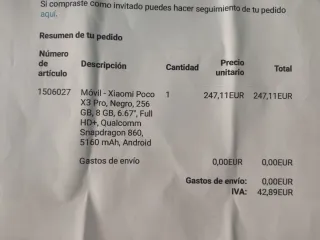 POCO X3 Pro 256GB Negro/Azul Marino