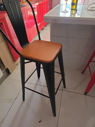 Sillas Altas Metálicas Estilo Industrial