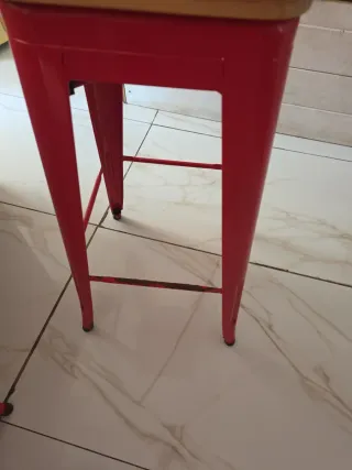 Sillas Altas Metálicas Estilo Industrial