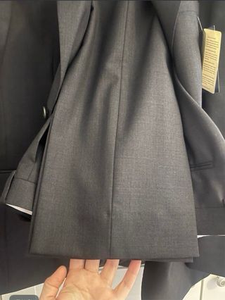 Traje El Corte Inglés Negro Gris Marengo