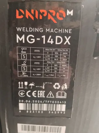 Soldadora Dnipro-M MG-140DX 4000W Semiautomatica