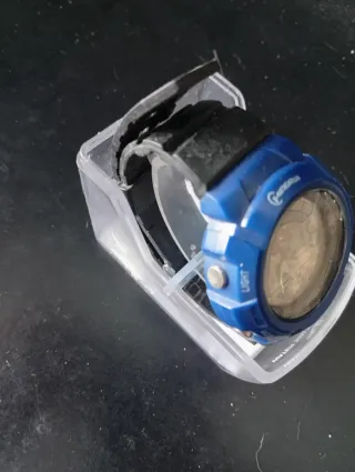 Relógio Digital MINRUI Azul e Preto