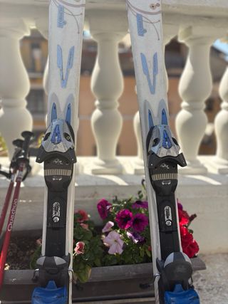 Esquís + palos Head 150cm Blancos