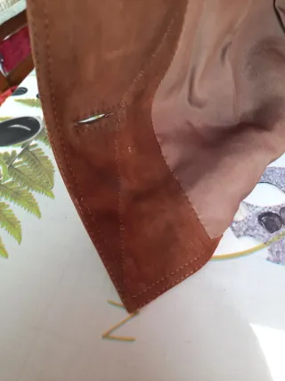 Giacca 3/4 in camoscio marrone