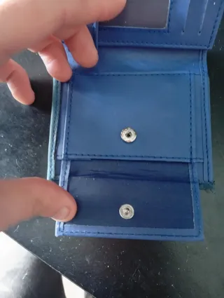 Carteira pequena homem azul