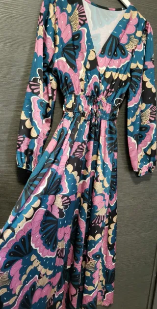 Abito lungo donna fantasia S/M