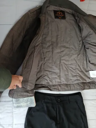 Chaqueta M y pantalón t.36 cargo mujer