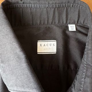 Camicia Xacus Nera Uomo Slim Fit Originale