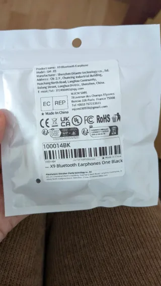 Auricular Bluetooth X9 Mono Precintado