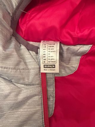 Giacca imbottita smanicata Quechua 10 anni