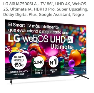 TV LG 86" nuevo en su caja precio negociable.