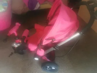 Triciclo Carro Paseo Rosa