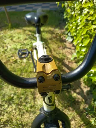 BMX Pirate Custom Blanca/Oro Cadena Half-Link