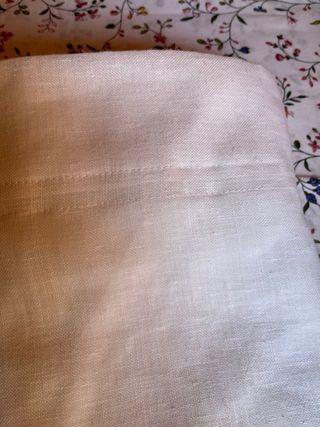 Cortinas beis y verde 2 caidas