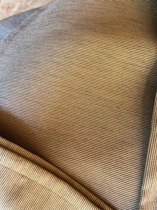 Cortinas beis y verde 2 caidas