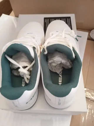 Zapatillas HEAD blancas y verdes