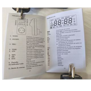 2 Enchufes Temporizador Digital con Manual