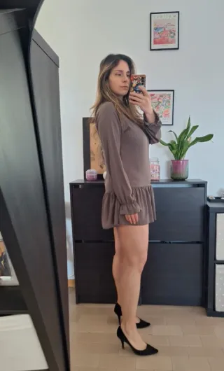 Abito tortora Intimissimi camicia lunga S