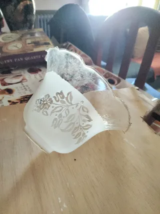 Cuatro Tulipas de cristal decoradas