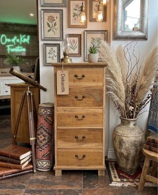 Cajonera vintage de teca