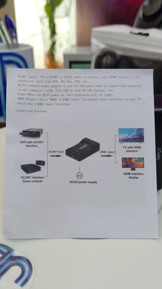 Adaptador SCART a HDMI 1080P