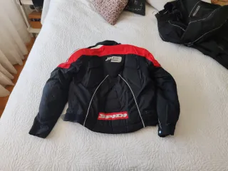 Chaqueta SPIDI moto protecciones codo y hombro