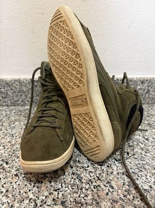 Sneakers alte Puma verdi taglia 40