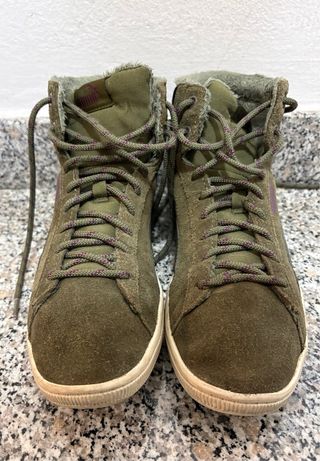 Sneakers alte Puma verdi taglia 40