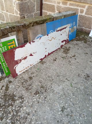 Planchas  de Metacrilatos,9 largas y seis pequeñas