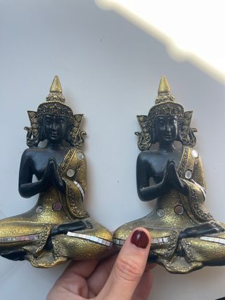 Figuras Buda Zen Pareja Decoración