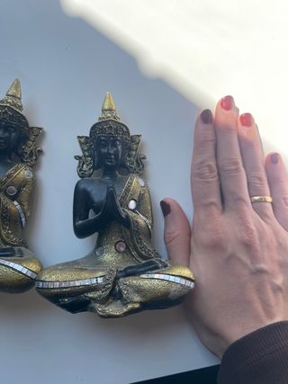 Figuras Buda Zen Pareja Decoración