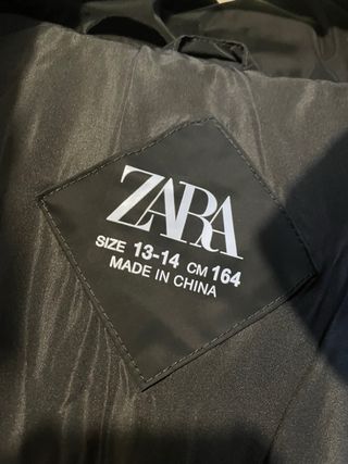 Chaqueta Zara acolchada negra