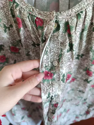 Blusa floral manga corta