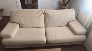 Sofá de 3 plazas beige