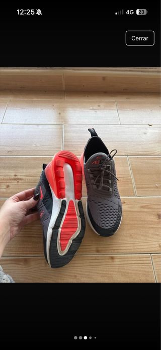 Zapatillas Nike Air Max 270 Gris Naranja