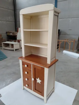 Cama juvenil madera maciza cerezo