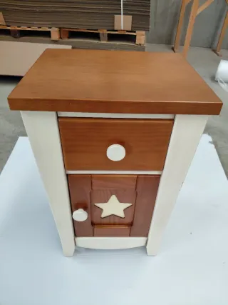 Cama juvenil madera maciza cerezo