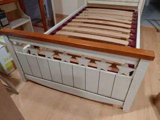 Cama juvenil madera maciza cerezo
