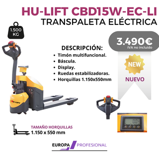TRANSPALETA ELECTRICA HU-LIFT