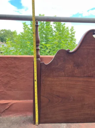 Cabecero y pie cama madera maciza 90