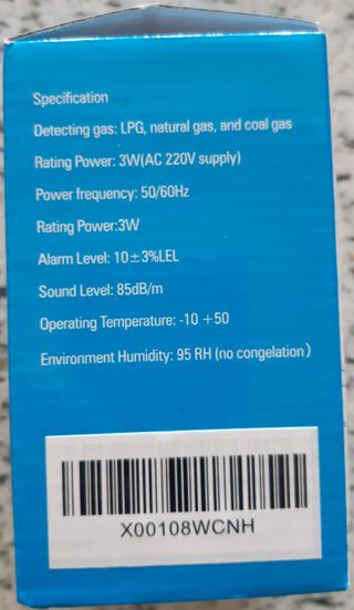 Rilevatore fughe gas Firlarm mod. BRJ502