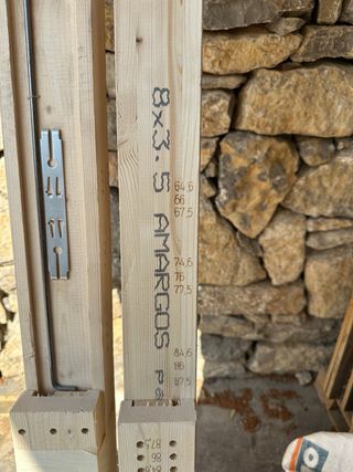 3 x Premarcos de puerta madera, nuevos